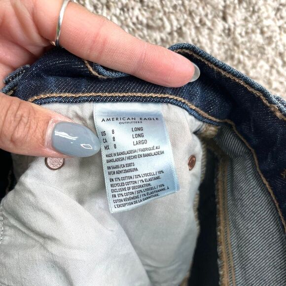 American Eagle Jeans Women’s 8L Stretch Super High-Rise Denim Stretch Ankle Stra - Picture 10 of 11